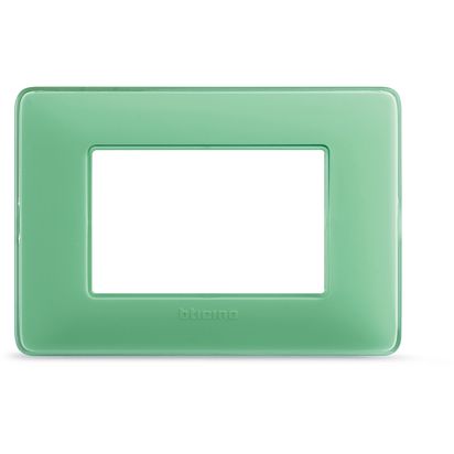 Placa Tecnopolimero Matix 3 Modulos Color Te AM4803CVC — BTicino — Bticino