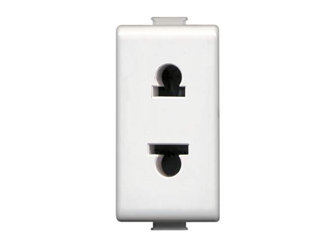 Enchufe Hembra Estandar Euroamericano Matix Color Blanco AM5025S — BTicino — Bticino