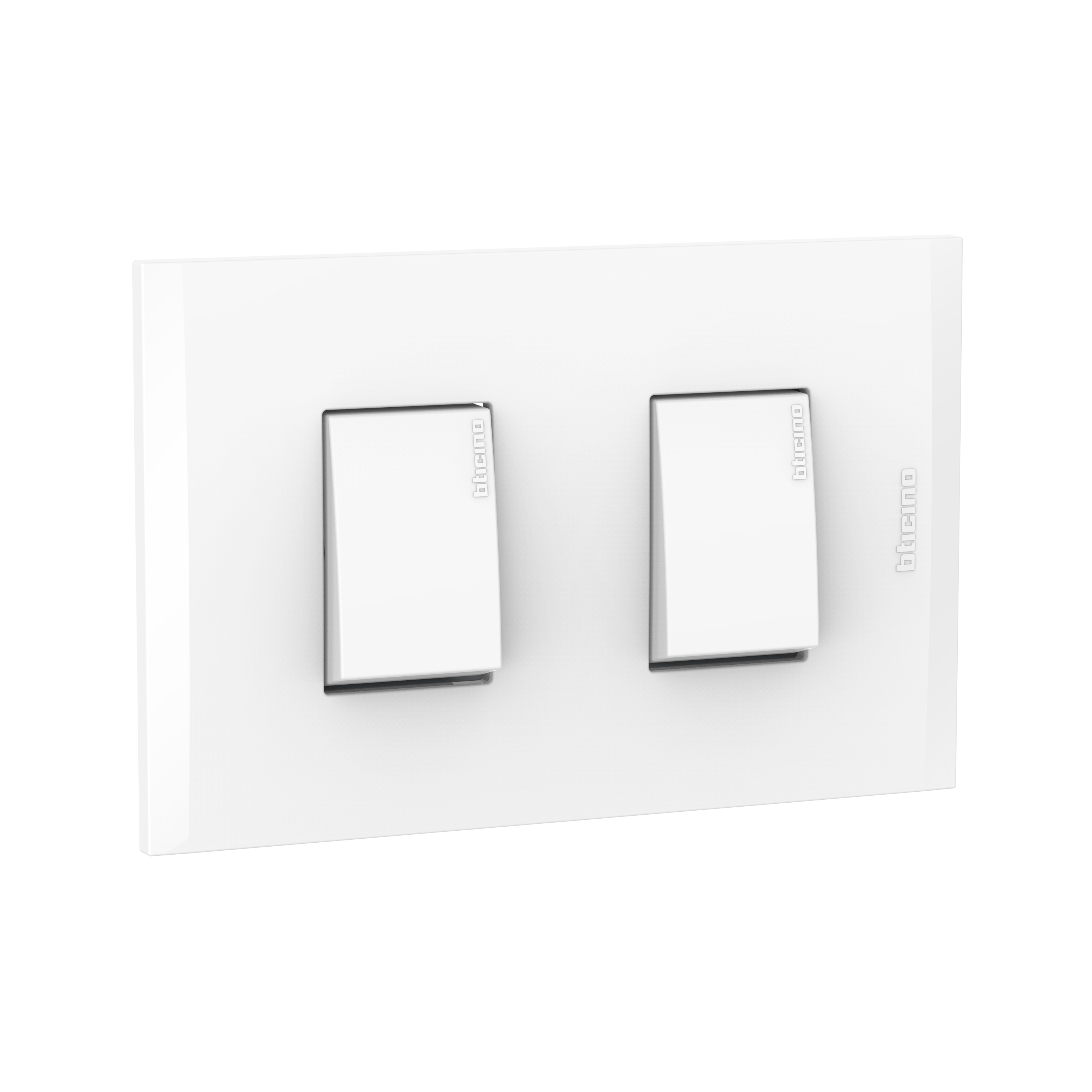 Interruptor Doble 10AX 3VIAS Blanco PL1+ AF2201EB — BTicino — Bticino