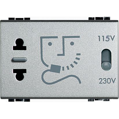Hembra Mod L&L Para Afeit Con Transf 115/230V NT4177 — BTicino — Bticino