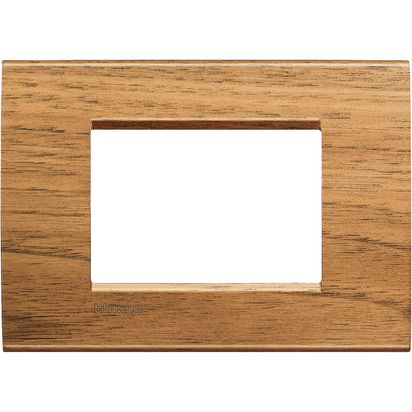 Tapa L&L Rectangular 3P Nogal Italiano LNA4803LNC — BTicino — Bticino