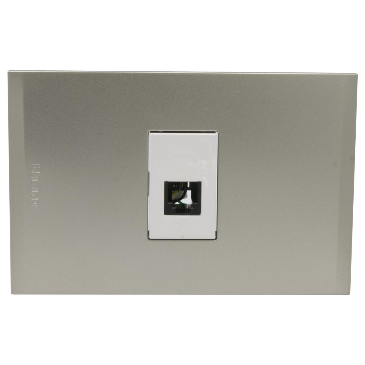 Toma RJ11 Blanco PL1P Perla AF2082EBNA — BTicino — Bticino