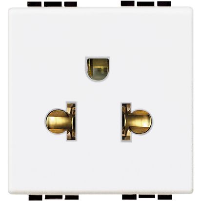Hembra Mod L&L 16A 2P Euroameric Bl N4126 — BTicino — Bticino
