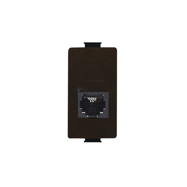 Conector Telefonico RJ11 Matix Color Gris Moro AM5982CG — BTicino — Bticino