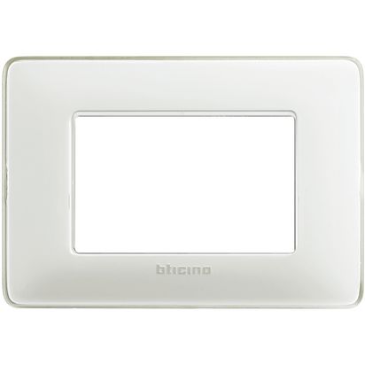 Placa Tecnopolimero Matix 3 Modulos Color Hielo AM4803CBN — BTicino — BTicino