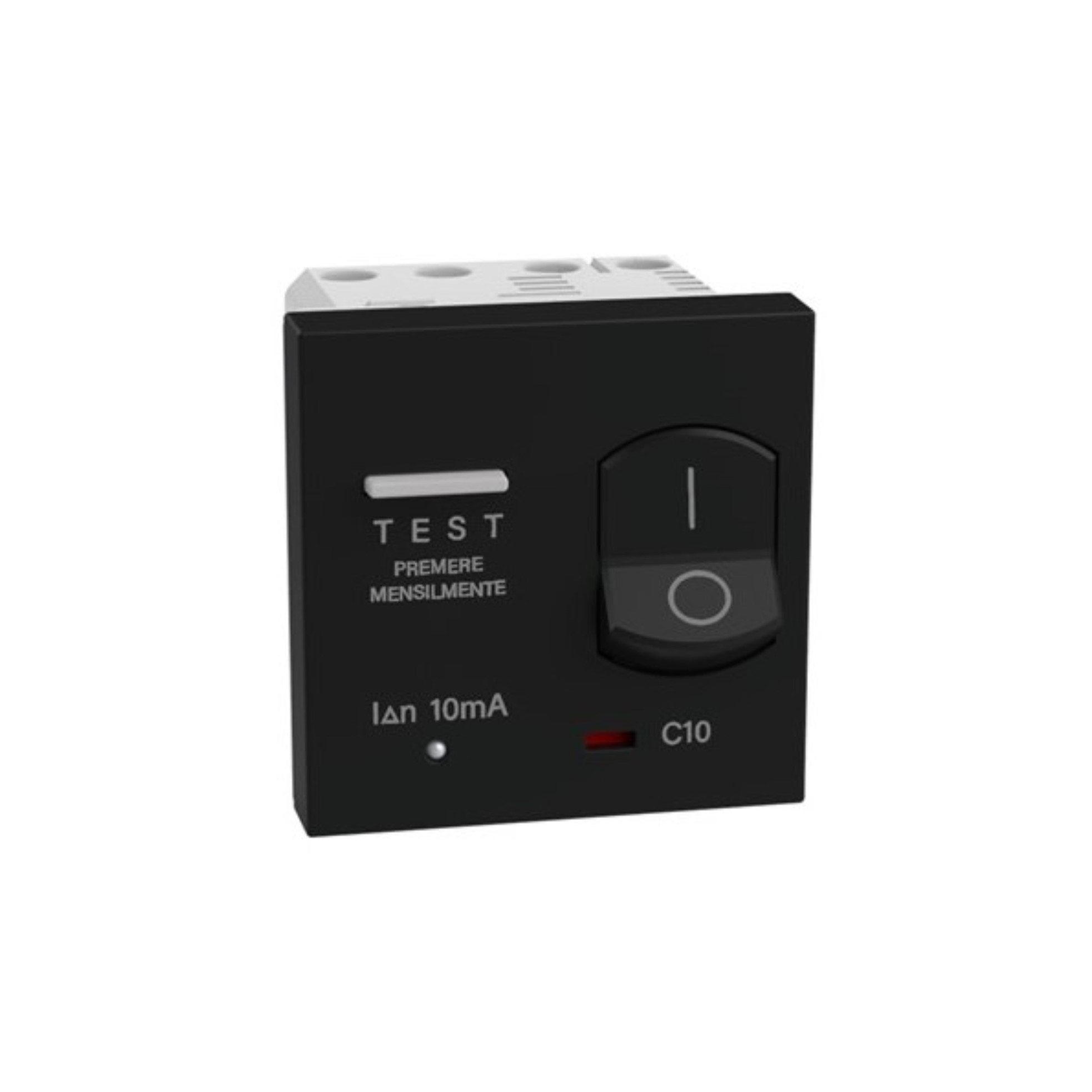 Interruptor Diferencial 1P+N 10A 30mA RCBO Negro JB4306A10 — BTicino — BTicino