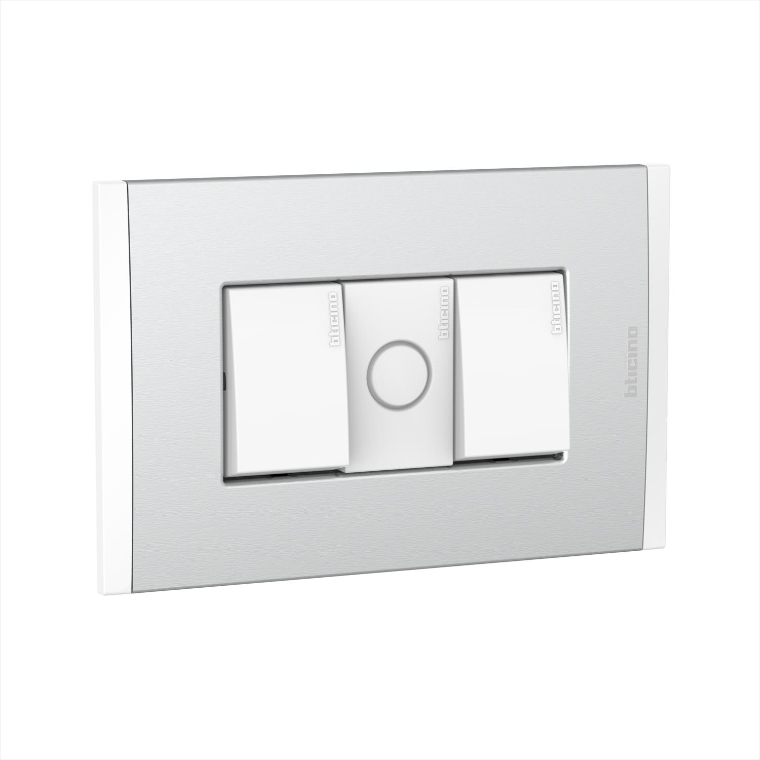 Interrupor DOBLE10AX+F Polo Blanco PL3P AF2200EBMN — BTicino — BTicino