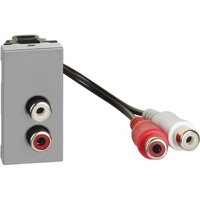 Módulo Doble Rca Gris JG4269R — BTicino — BTicino