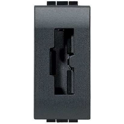 Enchufe Hembra de Seguridad Estandar Italiano Livinglight Color Antracita L4115 — BTicino — BTicino