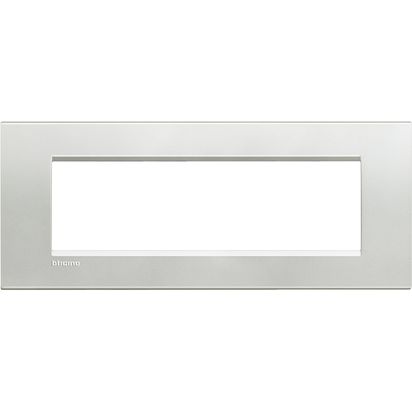 Tapa L&L Rectangular 7P Plata LNA4807AG — BTicino — BTicino