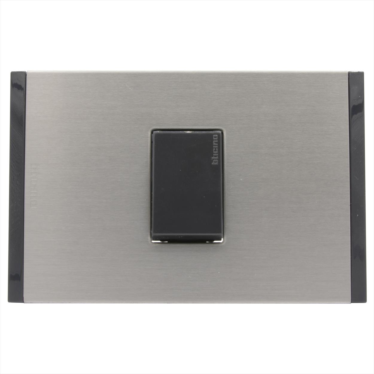 Pulsador 10A Antracita PL1P Metal Titani AF2102EAMT — BTicino — BTicino