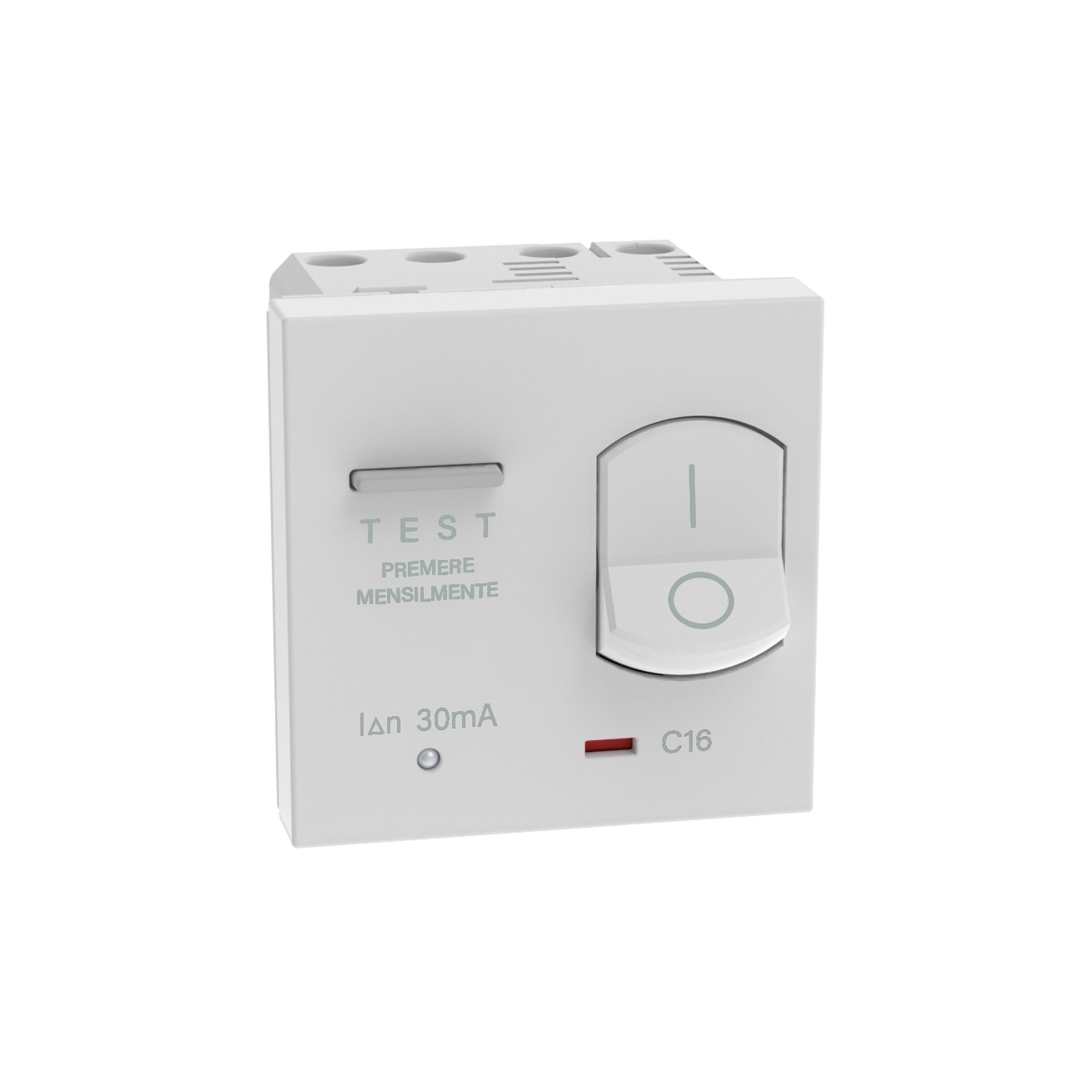 Interruptor Diferencial 1P+N 16A 30mA RCBO Blanco JW4306A16 — BTicino — BTicino