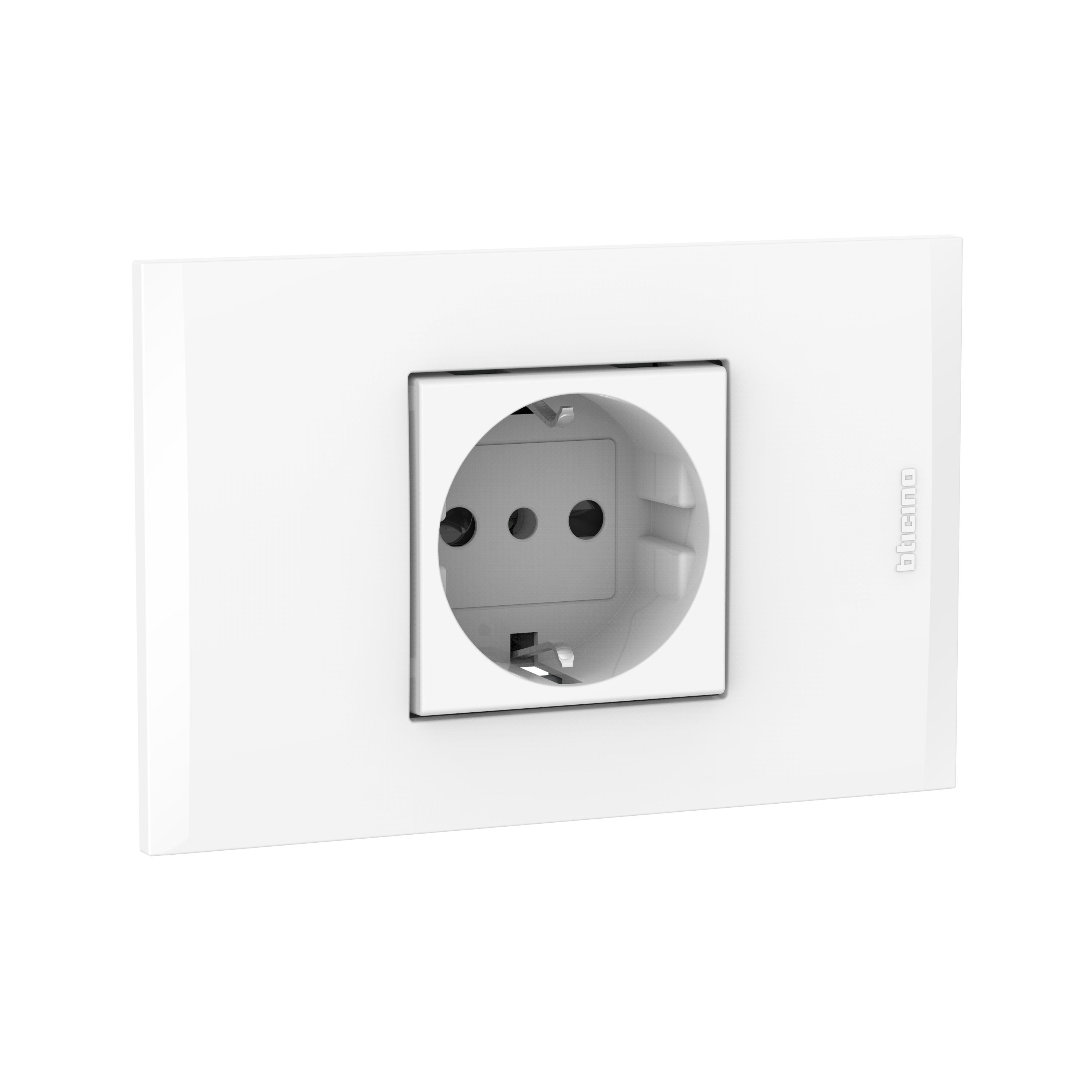 Toma Schuko 10/16A Blanco PL2P Blanca AF2140EB — BTicino — BTicino