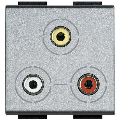 Hembra Mod L&L Rca 2P 3CONEC Gr NT4283 — BTicino — BTicino
