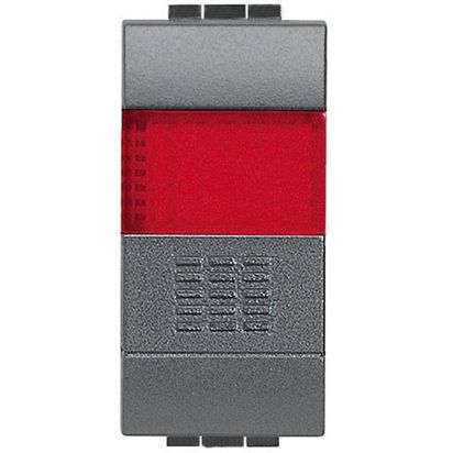Pulsador Mod L&L 10A NA Con Dif-rojo Ng L4038R — BTicino — BTicino