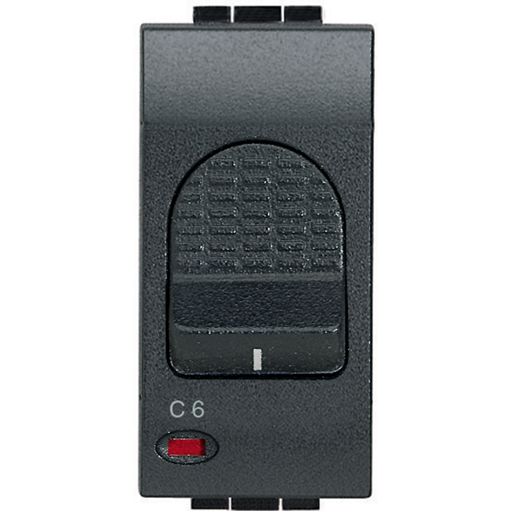 Automatico 1 Modulo 6A Montaje Placa Livinglight Color Antracita L4301_6 — BTicino — BTicino