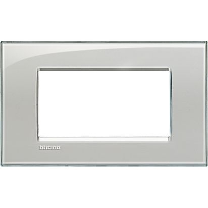 Tapa L&L Rectangular 4P Gris Hielo LNA4804kg — BTicino — BTicino