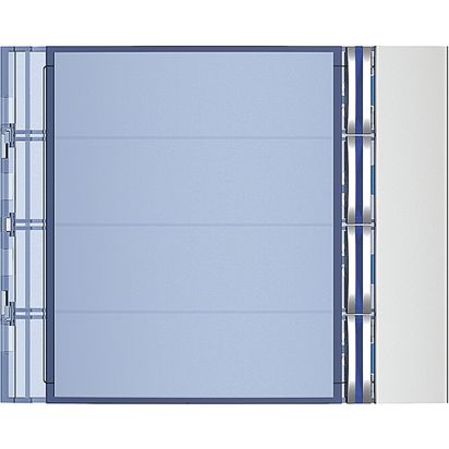 Sfera New Placa Embellecedora para 4 Pulsadores en Columna Simple - Allmetal 352041 — BTicino — BTicino