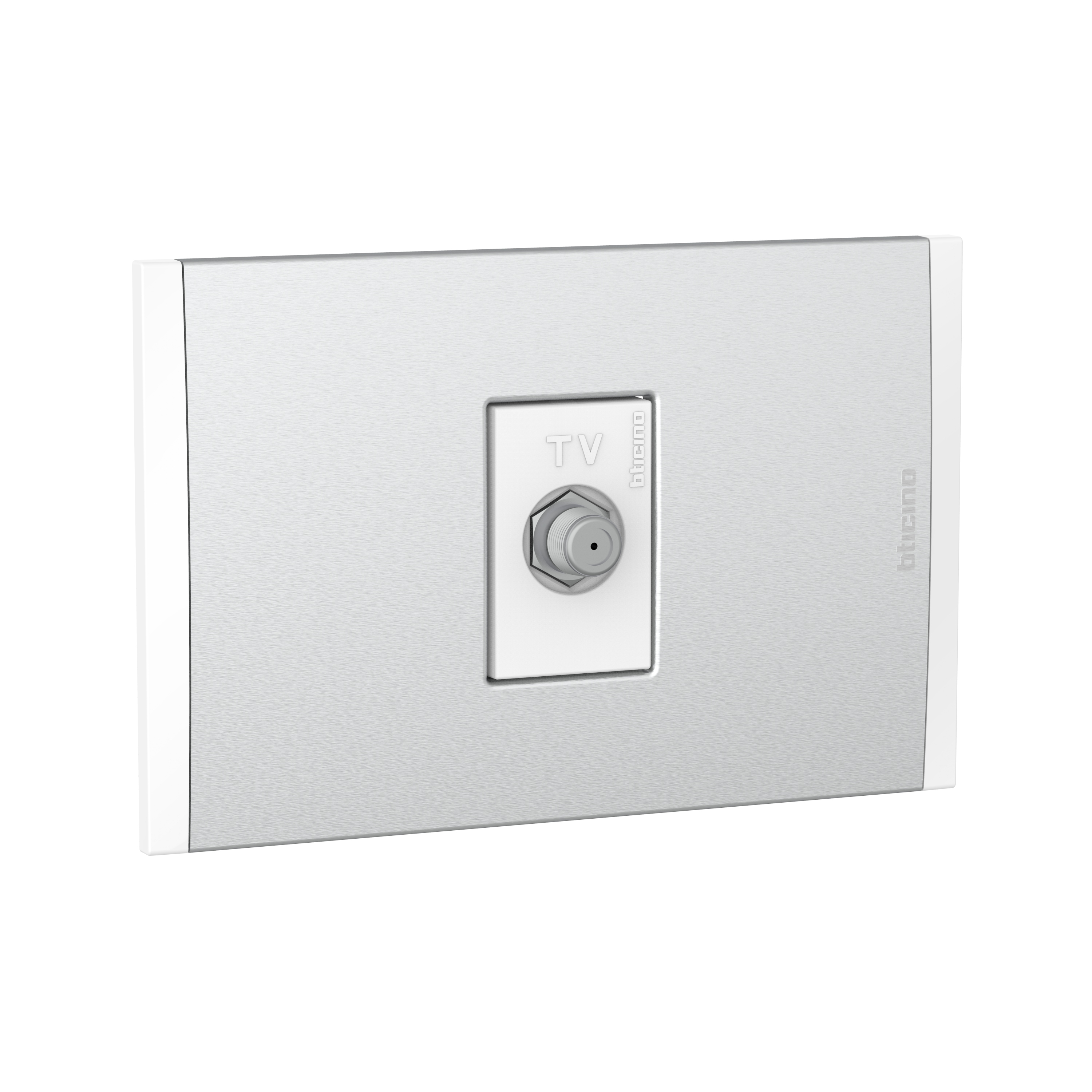 Toma Tv Blanco PL1P Metal Aluminio AF2152E1BMN — BTicino — BTicino