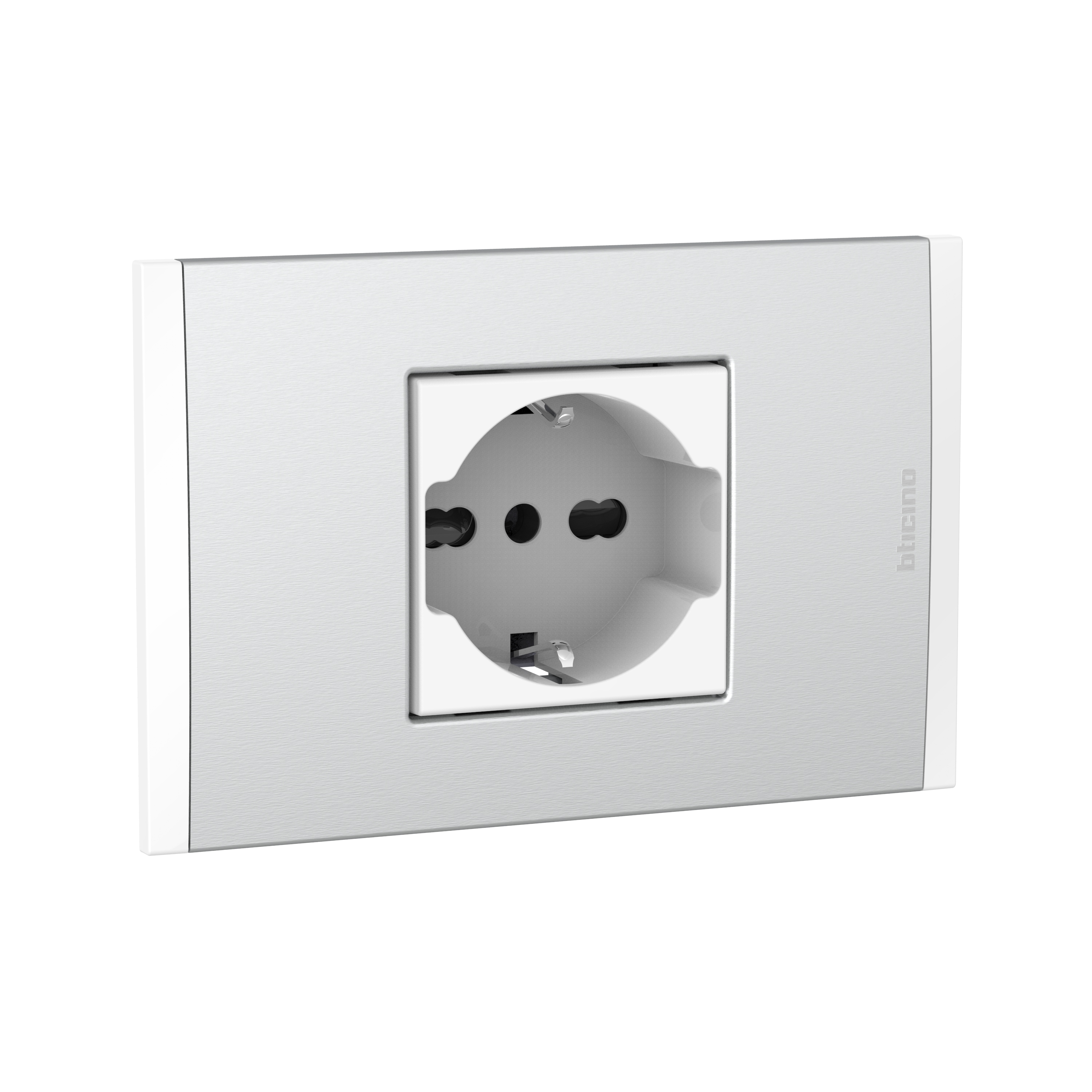 Toma Schuko Universal Blanco PL2P Metal AF2150EBMN — BTicino — BTicino