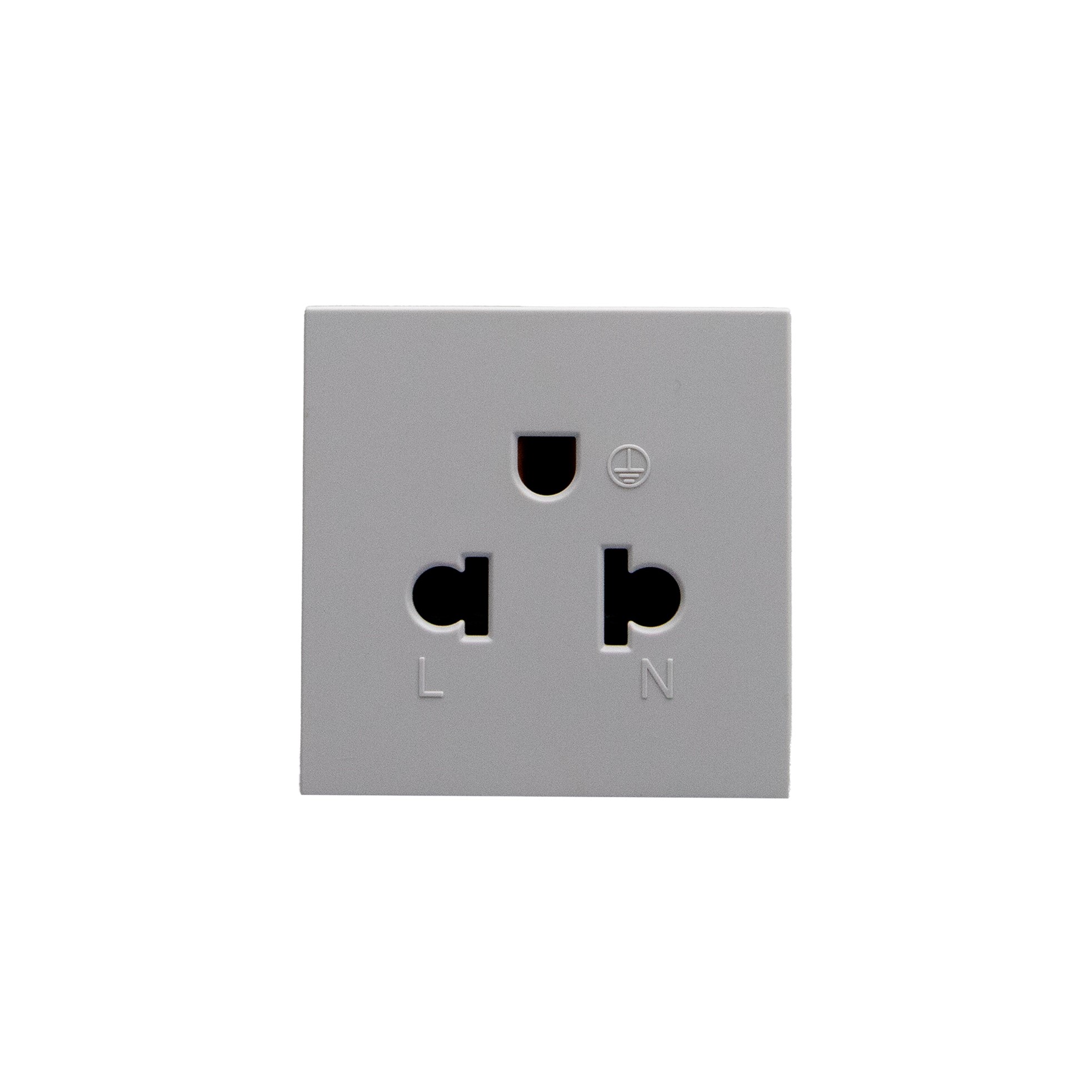 Toma Euro/us 2P+T Gris JG4126 — BTicino — BTicino