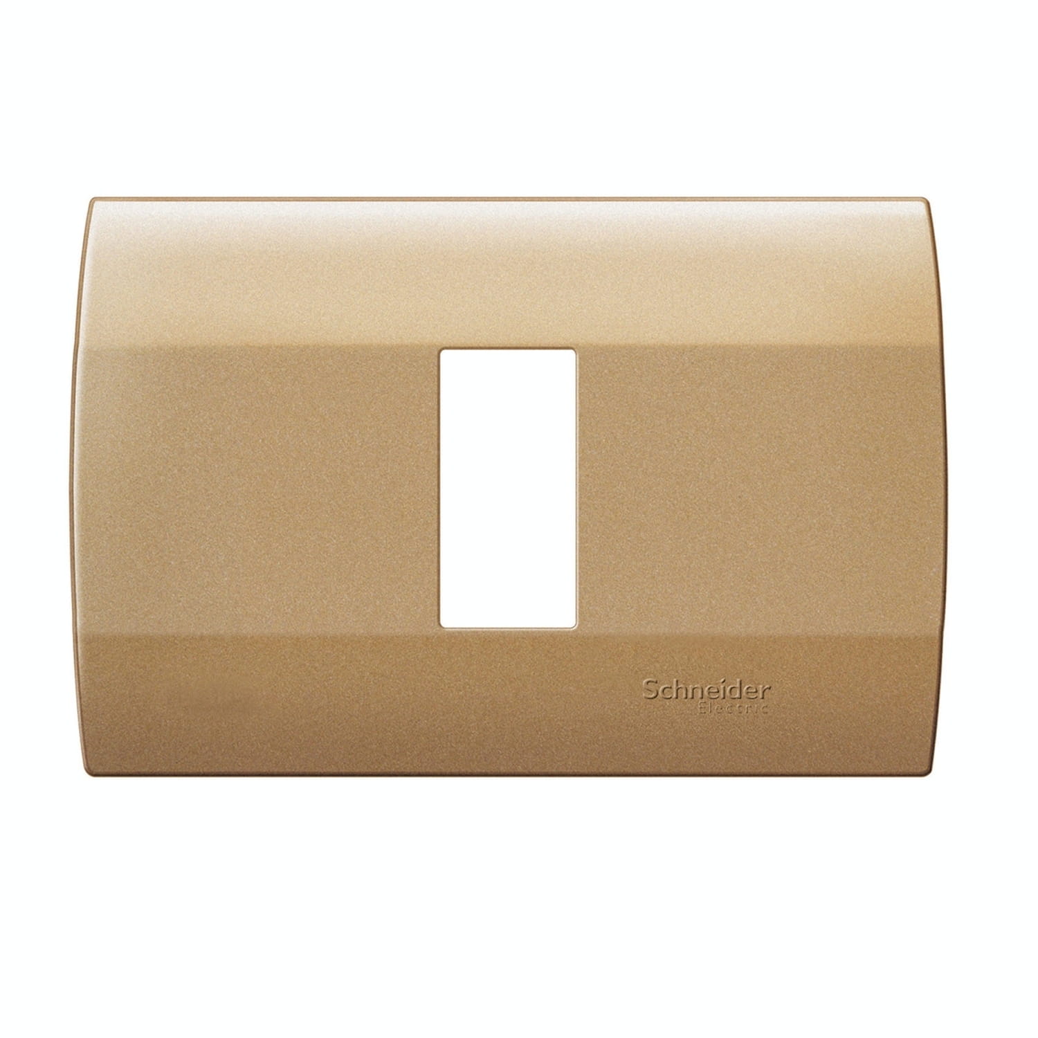 Placa Mistic 1 Modulo con Soporte - Dorado MWD130607241 — Schneider Electric — Schneider Electric