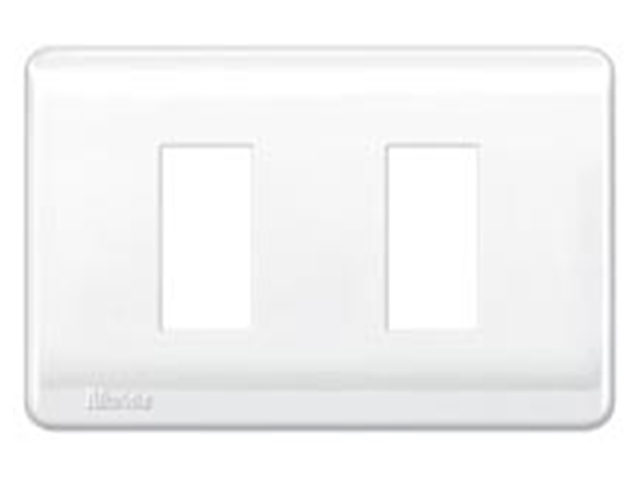 Placa Genesis 2 Modulos con Soporte, Blanco MWD130407422 — Schneider Electric — Schneider Electric