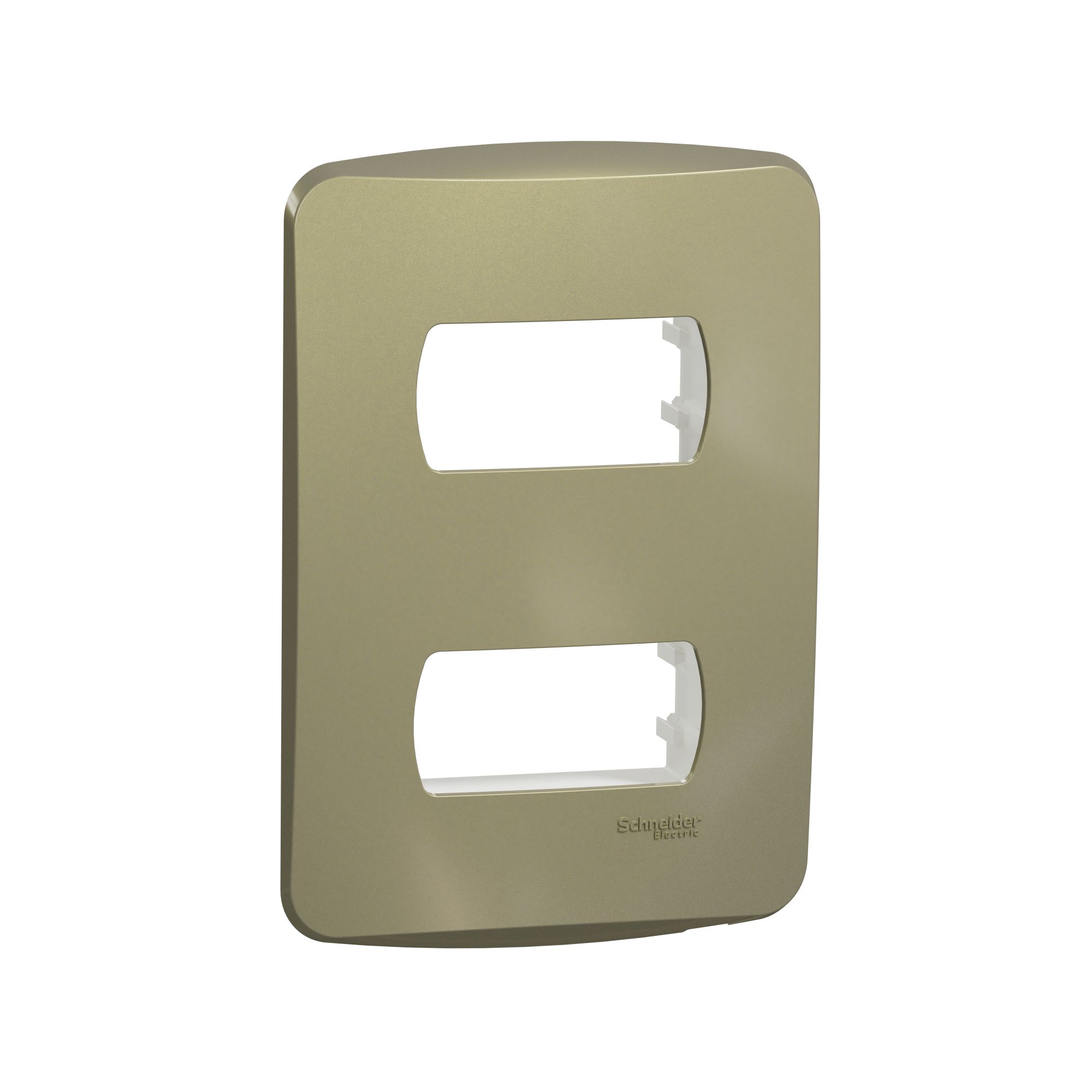 Placa 2 Puestos con Soporte Blanco S3B77123 — Schneider Electric — Schneider Electric