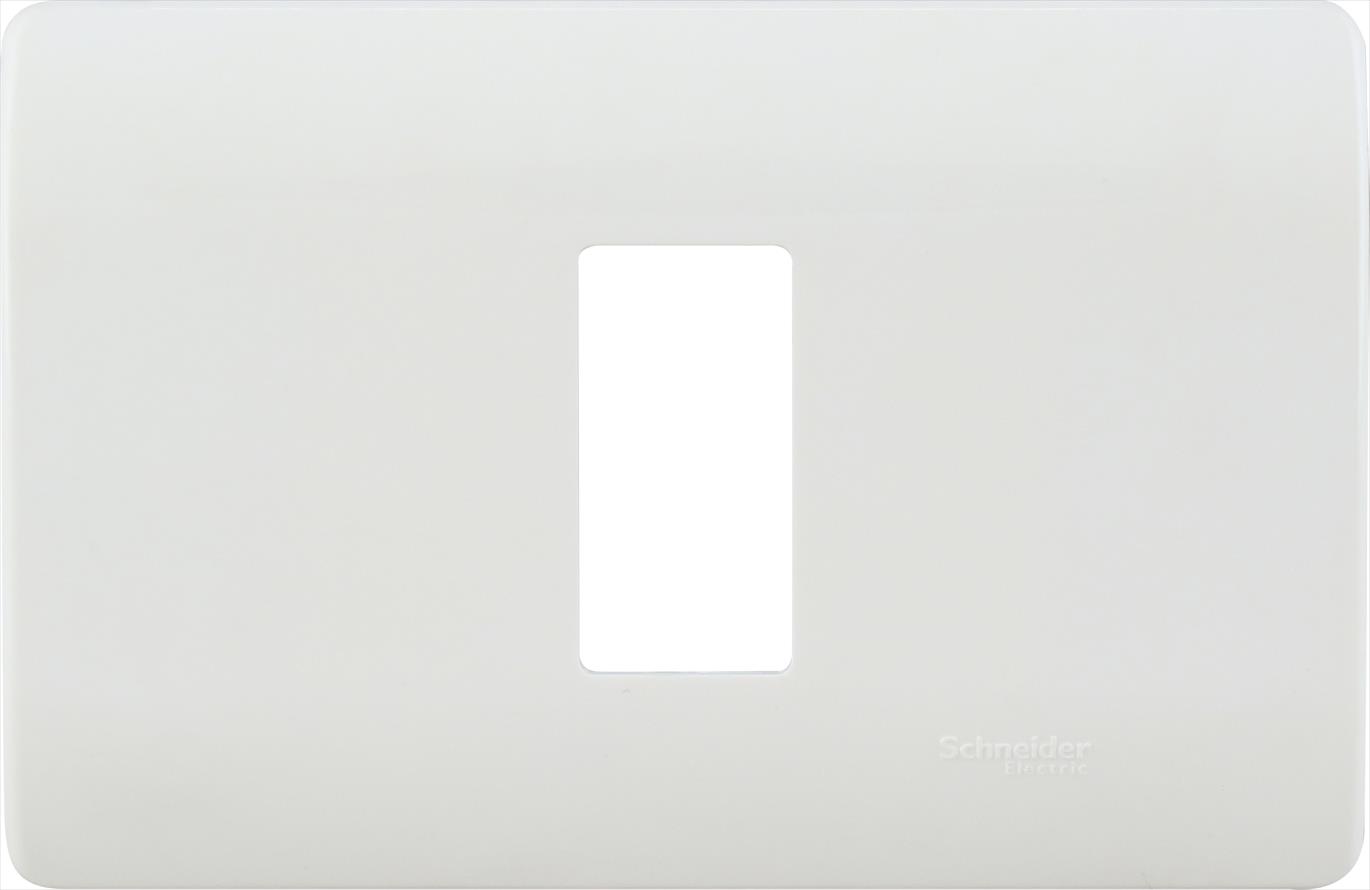 Placa Genesis 1 Modulo con Soporte, Blanco MWD130407421 — Schneider Electric — Schneider Electric