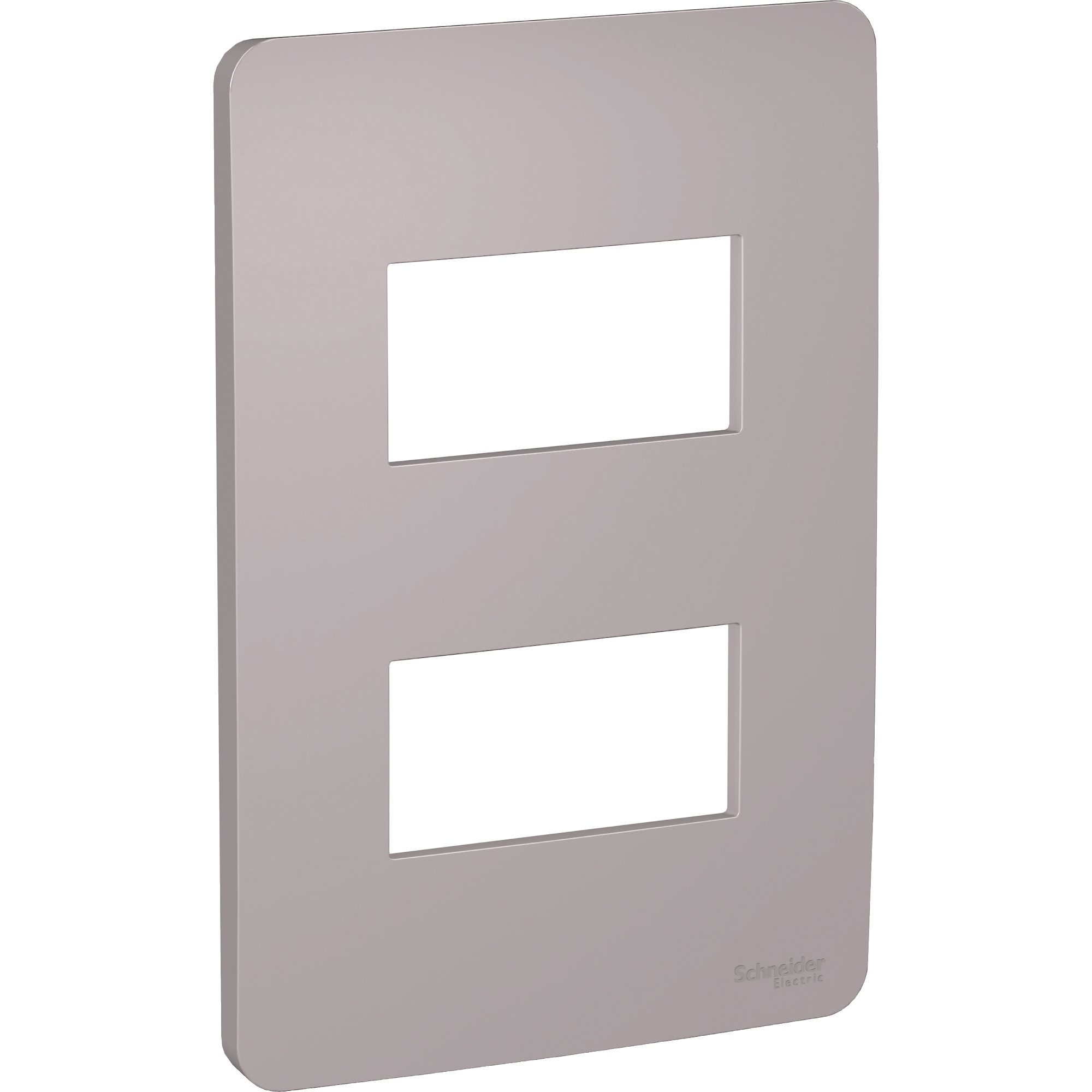 Placa Orion 2 Modulos, Axis Grey S730121224 — Schneider Electric — Schneider Electric