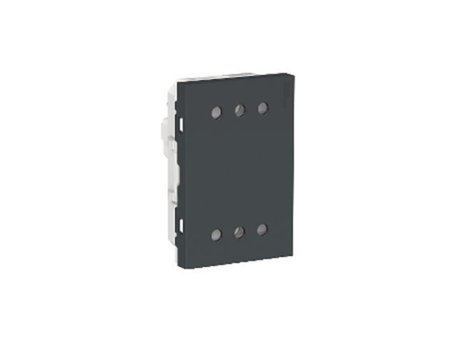 Toma Corriente Duplex Orion 2P+T 10A Conexion Ropida 3 Modulos, Grafito S70325894 — Schneider Electric — Schneider Electric