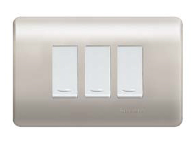 Interruptor Triple 9/32 16A 250V Armado Millan/blanco Genesis MWD62212 — Schneider Electric — Schneider Electric