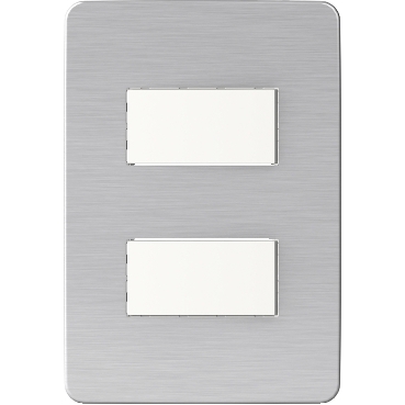 Placa Armada con Interruptor 9/15 Orion, Aluminio Cosmico S713261634 — Schneider Electric — Schneider Electric