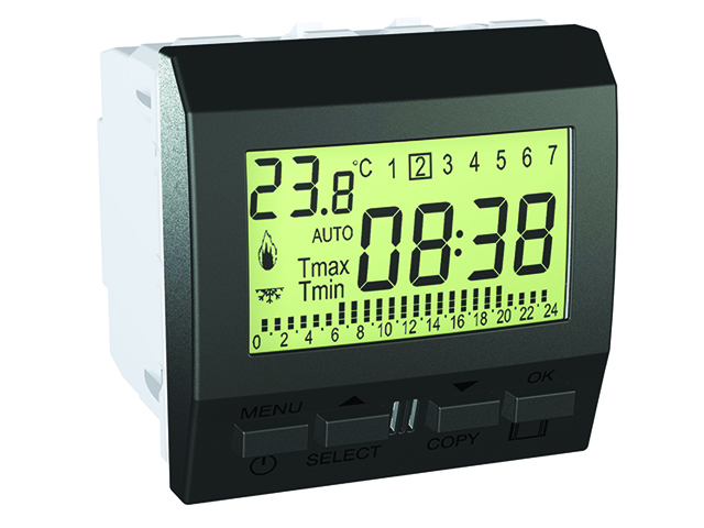 Termostato Programable 8A Grafito MGU3.505.12 — Schneider Electric — Schneider Electric