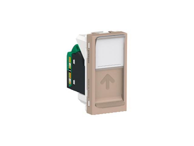 Toma de Datos RJ45 Tipo UTP Orion CAT5E 1 Modulo, Beige S70540064 — Schneider Electric — Schneider Electric