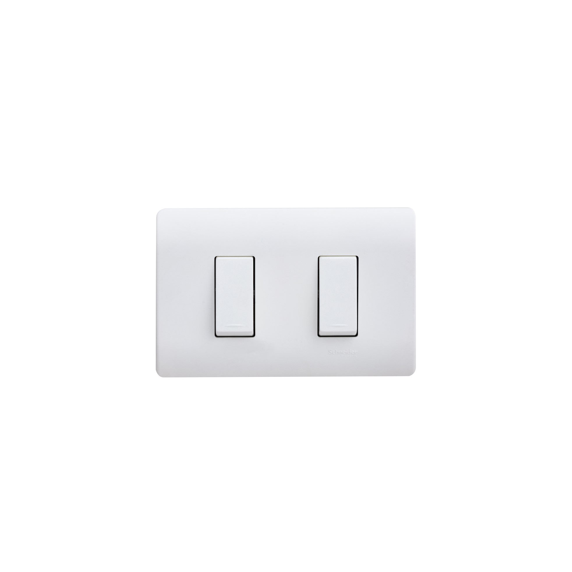 Placa Genesis Armada con Interruptor 9/12 + 9/24 16A 250V - Blanco MWD130247506 — Schneider Electric — Schneider Electric