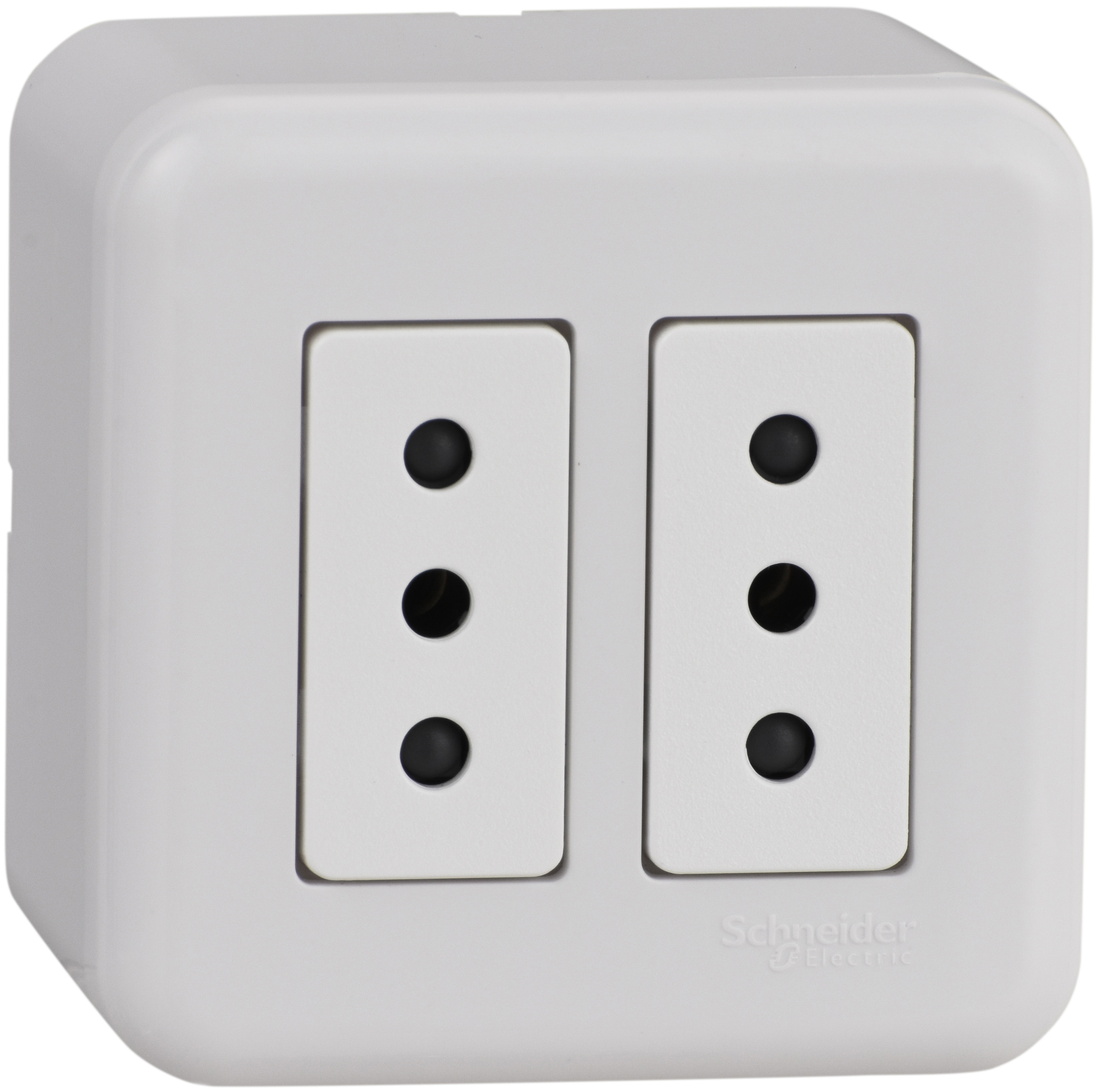 Casquete Armado Toma Corriente Doble 10A 250V Blanco Genesis MWD66180 — Schneider Electric — Schneider Electric
