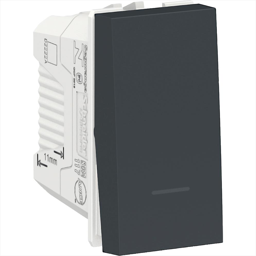 Interruptor Orion 9/12 16A 250V 1 Modulo, Grafito S70116194 — Schneider Electric — Schneider Electric