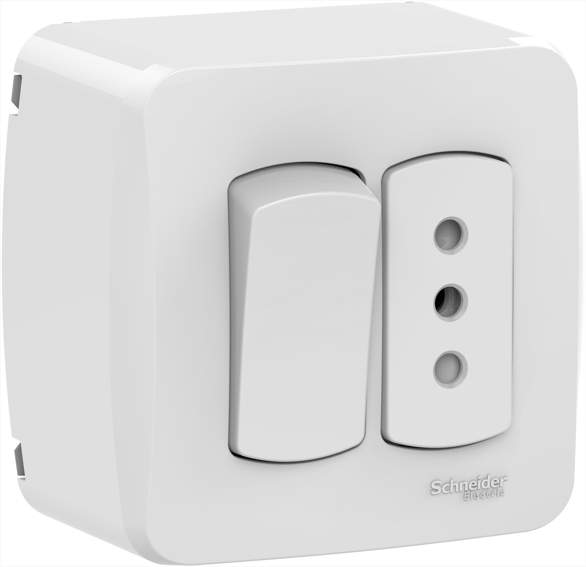 Casquete Armado con 9/12 16A + Toma Corriente 10A Blanco S3B66070 — Schneider Electric — Schneider Electric