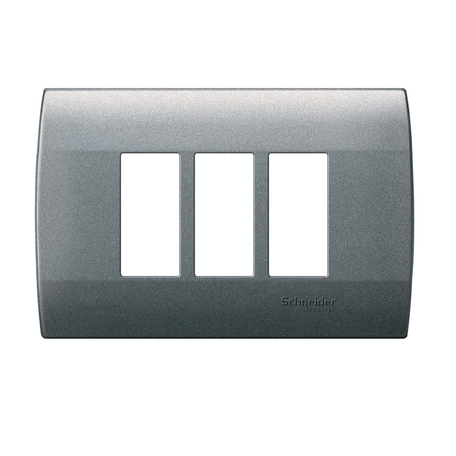 Placa Mistic 3 Modulos con Soporte - Humo MWD130607233 — Schneider Electric — Schneider Electric