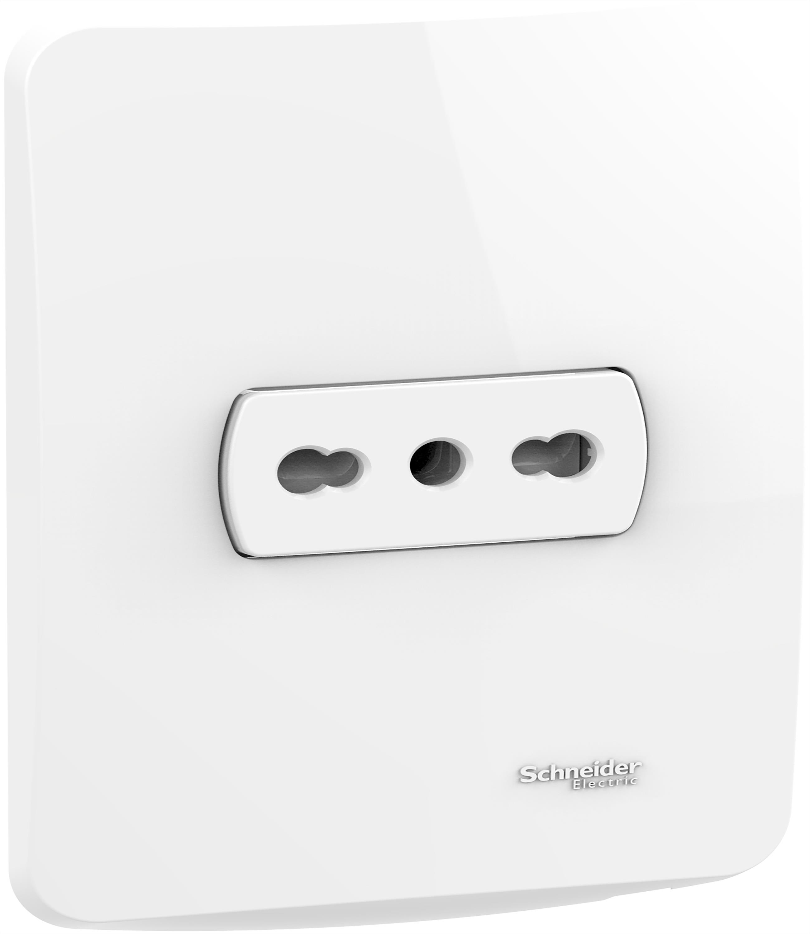 Placa Miluz Armada con Enchufe 2p+T 10/16A Blanco S3B60230 — Schneider Electric — Schneider Electric