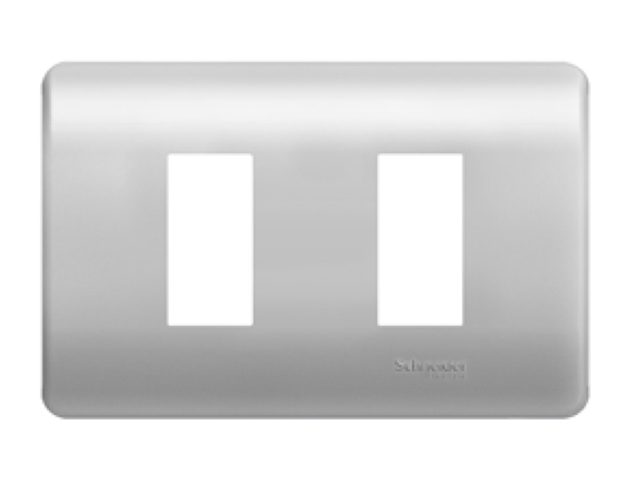 Placa Genesis 2 Modulos con Soporte, Lien MWD77123 — Schneider Electric — Schneider Electric