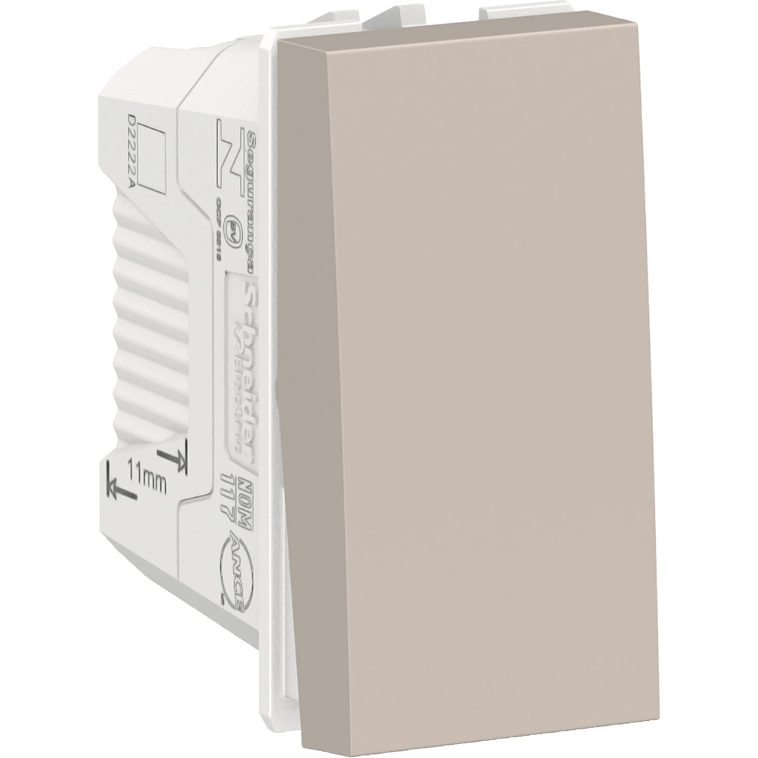 Pulsador Orion 10A 250V 1 Modulo, Beige S70110664 — Schneider Electric — Schneider Electric
