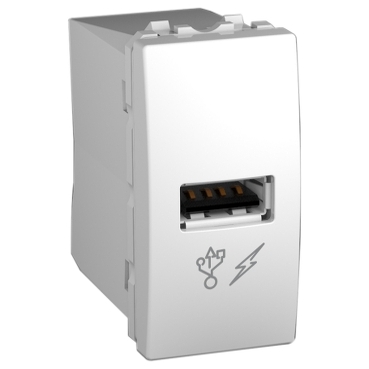 Cargador USB 1A 220V 1MOD Bl MGU3.428.18 — Schneider Electric — Schneider Electric