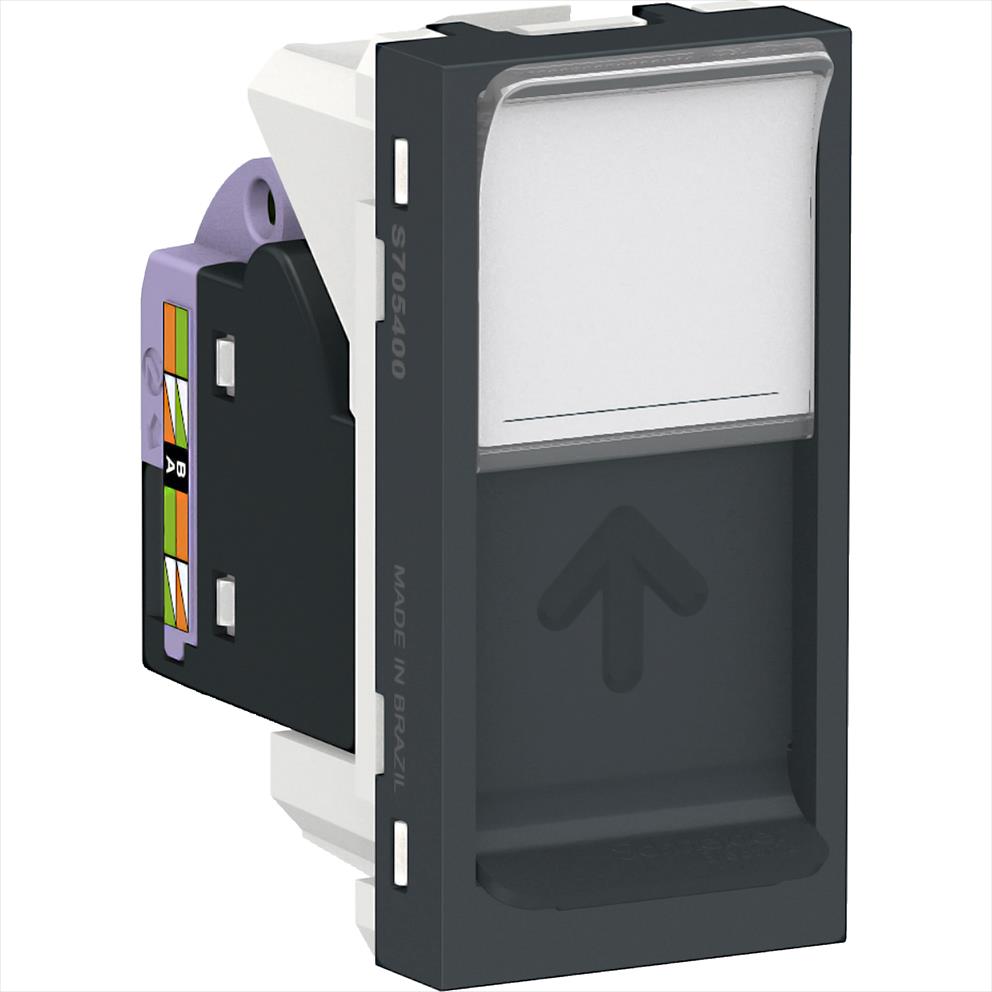 Toma de Datos RJ45 Tipo UTP Orion CAT6 1 Modulo, Grafito S70540194 — Schneider Electric — Schneider Electric