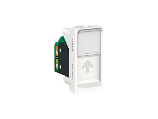 Toma de Datos RJ45 Tipo UTP Orion CAT6 1 Modulo, Blanco S70540104 — Schneider Electric — Schneider Electric