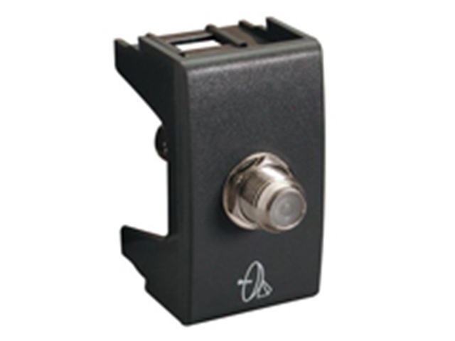 Hembra Mod HAB21 Negro Tv-coax 6896 Hb MWD082086896 — Schneider Electric — Schneider Electric
