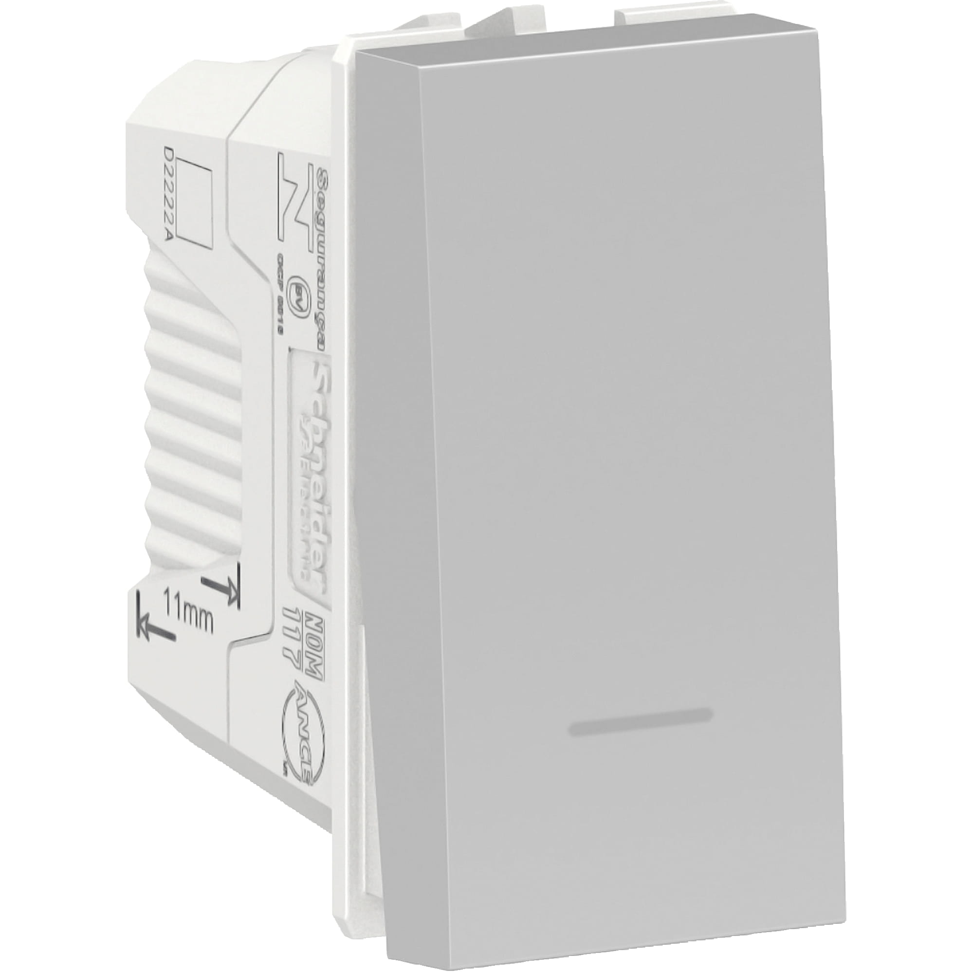Pulsador Orion 10A 250V 1 Modulo, Aluminio S70110674 — Schneider Electric — Schneider Electric
