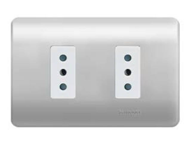 Placa Genesis Armada con Toma Corriente Doble 10A 2p+T - Lien MWD60383 — Schneider Electric — Schneider Electric