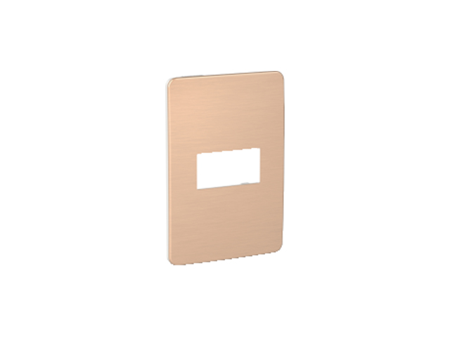Placa Orion 1 Modulo, Blanco/magma Copper S733101655 — Schneider Electric — Schneider Electric